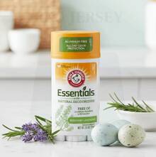 Desodorante natural en barra Arm & Hammer Essentials de romero y lavanda, sin aluminio y con protección de 24 horas contra el olor, 2.5 Oz, paquete de 10 - Múltiples aromas - Ver 8