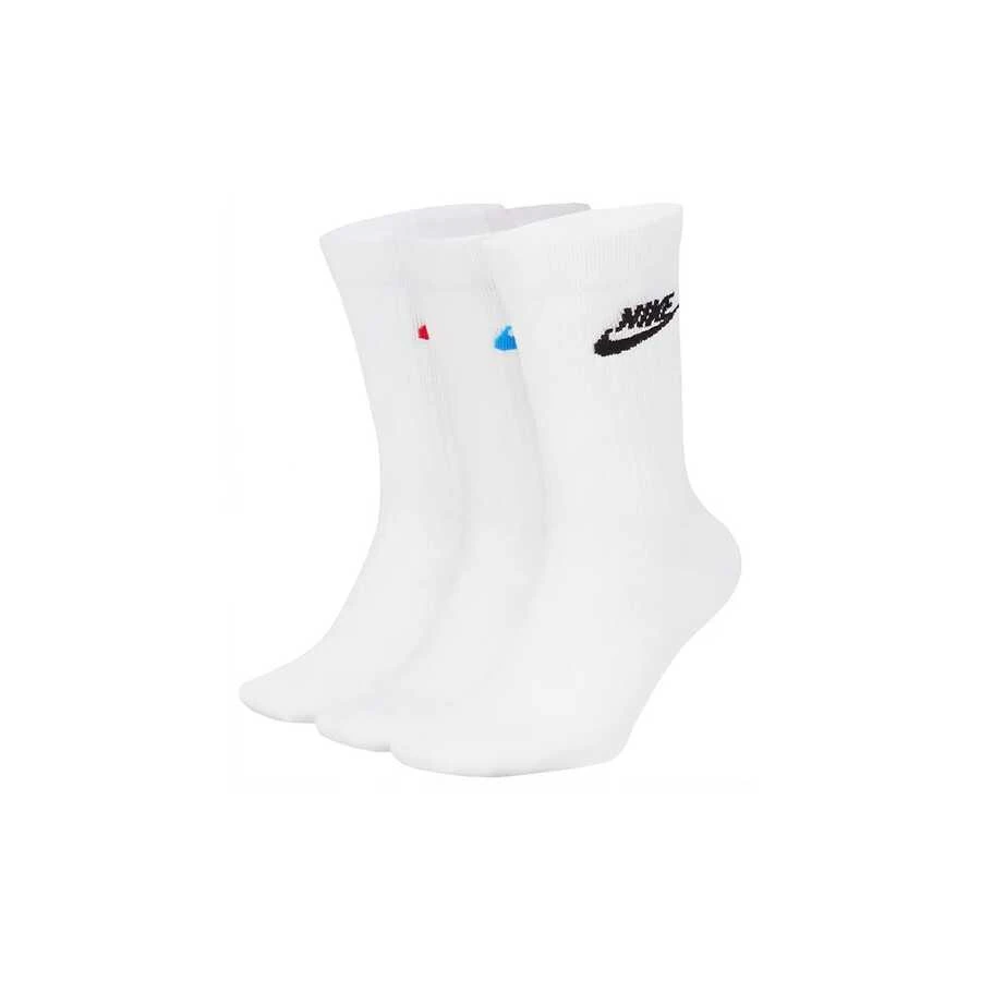 Nike Everyday Essential Crew 訓練休閒運動襪中筒襪 男女同款 3雙裝 白色 - 中筒襪 - 查看 1