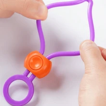 2/3/5pcs 3-Color Snack Fresh-Keeping Clips, Creative Food Sealing Pull Ring Clips, Rope Organizer, Kitchen Storage Fresh-Keeping Tool - Yellow+Purple+Green - View 6