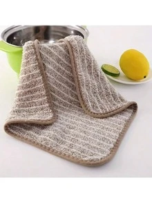 1/5/10Pack Thickened Kitchen Cleaning Cloths/Rags, Random Colors, Bamboo Fiber Material, High Absorbency, Lint-Free, Oilresistant, 9.8 Inch*9.8 Inch, Suitable For Kitchen, Bathroom, Home, Restaurant, Outdoor Cleaning, Household Supplies - Multicolor - View 5