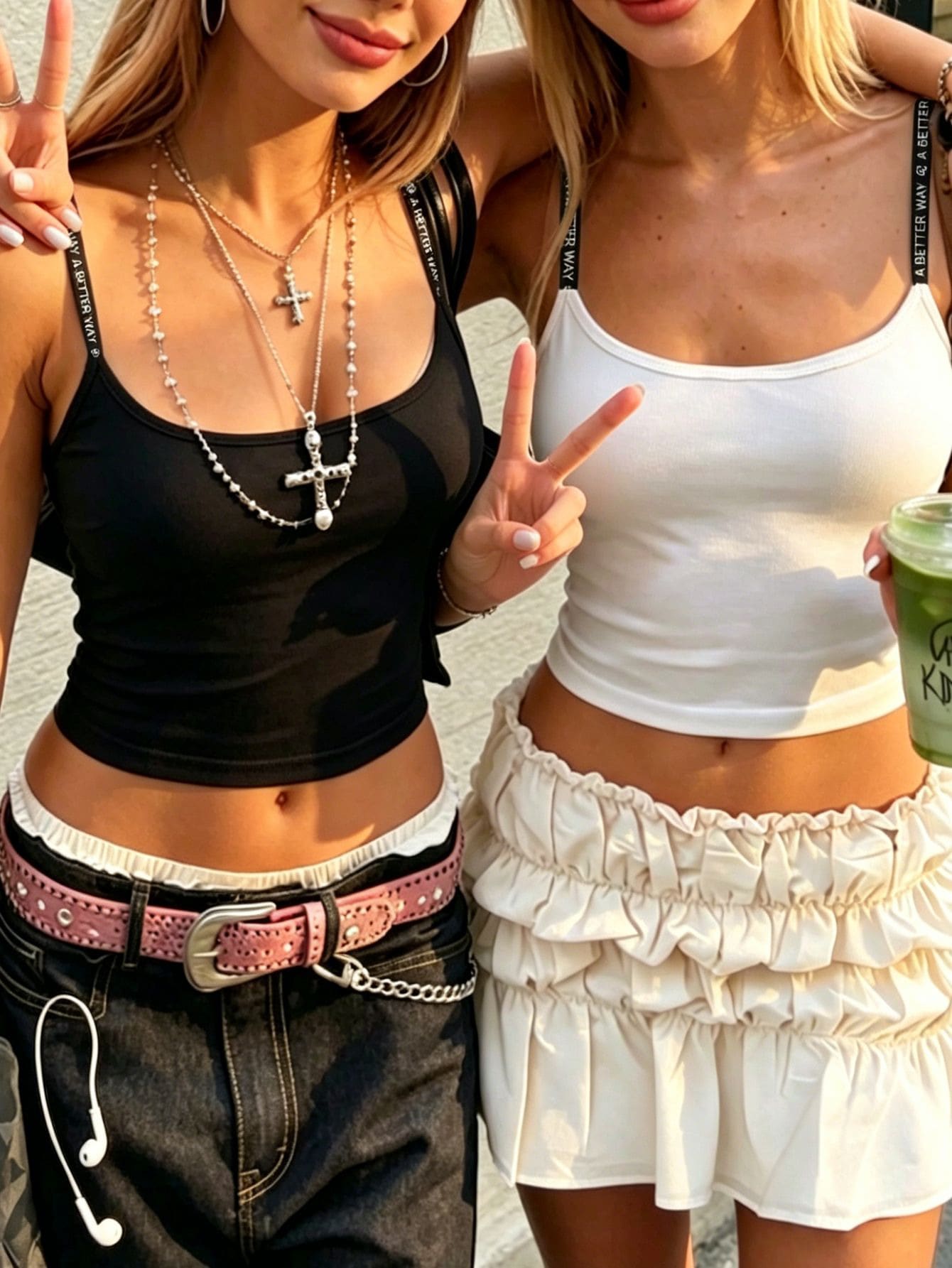 2pcs Women Minimalist Camisole, Suitable For Daily Wear And Dates, Spring/Summer - Multicolor - View 1