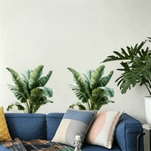 1/3pcs Fresh Tropical Green Mushroom Wall Stickers, Self-Adhesive, Removable, Waterproof PVC Stickers, A Must-Have For Living Room, Bedroom, And Dormitory Renovations. - Wall Stickers - View 4