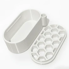 Simple Modern Planting Base + Planting Grid, Multi-Functional Hydroponic Onion & Garlic Regeneration Planter. Equipped With Scissor Support Rack, Easy To Take Scissors, No Skill Required For Harvesting Plants. Planting Grid Helps Plants Grow Better - Random Style - View 6