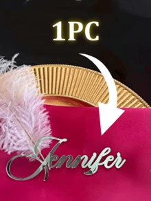 1/3/5 piezas Tarjetas de lugar de boda de lujo, etiqueta de espejo dorado, nombre cortado con láser, material acrílico, decoración de boda, ajuste de mesa, etiquetas de evento personalizadas, tarjetas de lugar de nombre acrílico personalizadas - Oro, Plata, Oro Rosa | Tarjetas de mesa cortadas con láser personalizadas adecuadas para bodas, fiestas de cumpleaños y diversos eventos - Multicolor - Ver 15