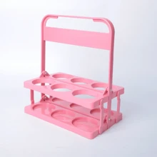 1pc Retro Portable Beer Basket, Holds 6 Bottles, Foldable, Can Also Be Used As Beer Rack, Beer Bottle Storage Bin, Coffee/Tea Carrier, Suitable For Daily Use And Parties, Essential For Beer Festivals. - Multicolor - View 15