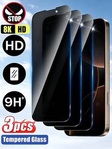 隐私钢化玻璃膜 3 片装，防窥钢化玻璃屏幕保护膜，兼容 17 Air 16 Pro 15 14 13 12 11 Promax XR X XS Max 6 7 8 6S Plus SE20 SE22 SE23，生日/复活节/感恩节/家庭/朋友/礼物，男女通用，办公室/都市隐私保护，母亲节/周年纪念礼物 - 黑色 - 查看 39