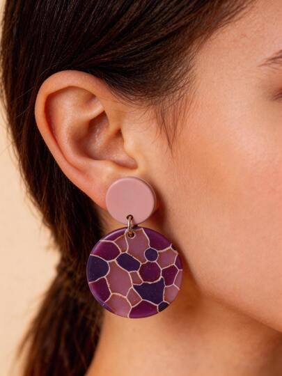 1 Đôi bông tai kiểu cổ điển, phong cách thanh lịch Pháp, thích hợp cho đi làm hàng ngày, công sở, gặp gỡ bạn bè, hẹn hò sinh nhật, du lịch và chụp ảnh, phong cách Pháp/Cổ điển/Đi làm.