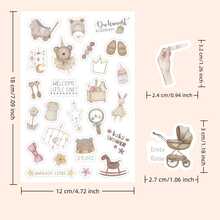 217pcs/8sheets Mother Theme Sticker Set For Beginners, Suitable For Memory Book, Scrapbook, Diary And Project Planning, Gift For Mother Or Wife, Record Moments Of Growth, Cute Neutral-Colored Stickers Scrapbook Supplies Scrapbooking - Multicolor - View 3