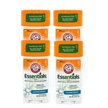 Desodorante natural en barra Arm & Hammer Essentials con aroma a baya de enebro, sin aluminio y 24 horas de protección contra el olor, paquete de 4 unidades de 2.5 Oz - Múltiples aromas - Ver 12
