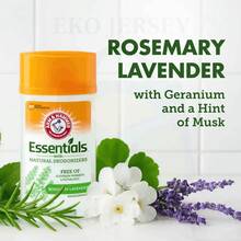 Arm & Hammer Essentials Rosemary Lavender Natural Stick Deodorant Aluminum-Free & 24H Odor 2.5 Oz Pack Of 2 - 多樣化香型 - 查看 2
