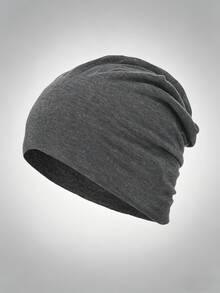 1 pièce Bonnet tricoté unicolore décontracté pour homme pour le port quotidien et les activités de plein air - multicolore - Voir 8