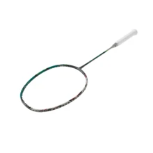 LI-NING HALBERTEC 9000 POWER Control Type Badminton Racket, 4U High Modulus Carbon Fiber Professional Training Single Racket AYPW001 - Deep Lake Green Base Station Silver - View 8