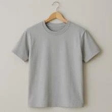 Set Of 3 Men's Basic Plain T-Shirts, 100% Cotton, 30.1 Mm - 白色/灰色/鉛色 - 查看 3