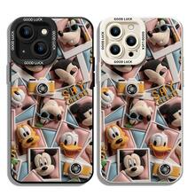 Disney Mickey Mouse & Friends Phone Case, 3D Plush Effect Photo Collage Design With "Say Cheese!" & "Good Luck" Lettering, Shockproof Soft Protective Cover For IPhone 17, 16, 15, 14, 13, 12, And 11 Pro Models. Made Of Durable TPU With Shockproof Protection. A Fun Gift For Family, Friends, Birthdays, Holidays, And Special Occasions. - Black - View 5