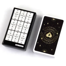 Manifesting Love Oracle Cards Deck, 54PCS Tarot Cards For Love Manifestation, Pocket Size Divination Cards For Beginners - Black - View 4