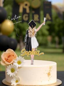 F-graduation Cake Label