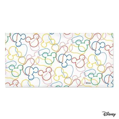 Khăn tắm biển Disney Mickey Mouse, họa tiết đầu Mickey viền nổi bật khắp khăn, khăn tắm siêu mềm mại lý tưởng cho kỳ nghỉ hè, bãi biển, bơi lội và du lịch.