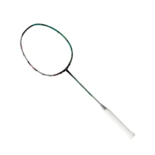 LI-NING HALBERTEC 9000 POWER Control Type Badminton Racket, 4U High Modulus Carbon Fiber Professional Training Single Racket AYPW001 - Deep Lake Green Base Station Silver - View 7