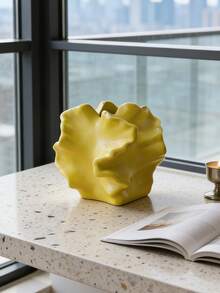 1pc Japanese Wabi-Sabi Resin Flower Vase - High Quality Decorative Vase, Suitable For Living Room And Dining Table | Home Decor, Room Decor, Retro Decor, Boho Style Decor, Tabletop Decor, Unique Gift, Dining Table Centerpiece, Housewarming Gift - New Model - View 12