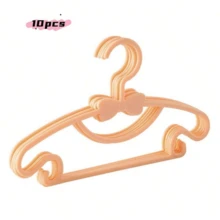10pcs/20pcs/30pcs Plastic Children's Hangers, Baby Clothes Drying Rack, Cute Small Hangers For Kids Wardrobe Organization, Retractable Seamless Closet Storage Solutions, Home Space Saving Clothing Display Stand - Multicolor - View 13
