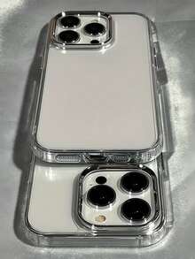 1 件装金属透明极简全包覆 TPU 防震手机壳，兼容 Apple 17、16、15、14、13、12、11 Pro Max、Air - 無色 - 查看 2