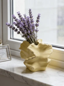 1pc Japanese Wabi-Sabi Resin Flower Vase - High Quality Decorative Vase, Suitable For Living Room And Dining Table | Home Decor, Room Decor, Retro Decor, Boho Style Decor, Tabletop Decor, Unique Gift, Dining Table Centerpiece, Housewarming Gift - New Model - View 8