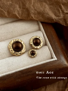 10pcs Metal Pearl Buttons, High-End Social Circle French Style, 8 Color Options, 3 Size Options, Suitable For Coats, Sweaters, Jackets And Shirts, Best Gift For Handmade Sewing - 10pcs - View 6