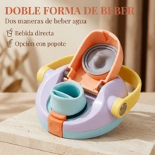 Botella térmica reutilizable con popote integrado y asa,FAB-29, Termo moderno de acero inoxidable 304, 900 ml, práctico, ligero y duradero para el día a día,Tapa Hermética con Boquilla Abatible, Popote Reutilizable, Aislamiento de Doble Pared, Mantiene Bebidas Frías y Calientes Todo el Día – Ideal para Oficina, Gym, Viajes y Uso Diario - Lila Púrpura - Ver 10