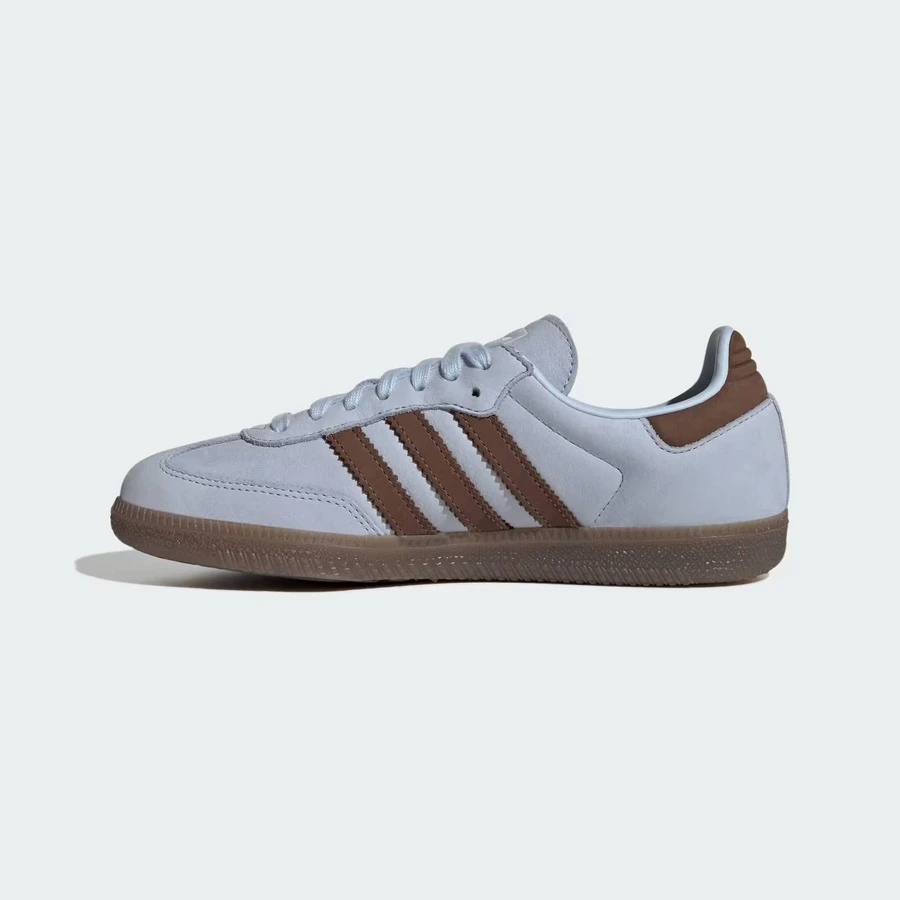 Adidas Wmns Samba OG 'Maroon Cream White Gold'IH3979 Christmas Gift | Retro Heritage Style, Timeless Silhouette - 霧霾藍 - 查看 1