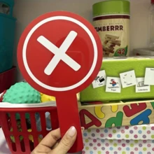 1pc Right Or Wrong Handheld Sign, Student Classroom Debate Correct Or Incorrect Card, Raised Hand Card - Multicolor - View 4