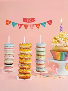 Transparent Acrylic Donut Display Stand, Party Dessert Table Storage Rack, Desktop Snack & Dried Fruit Display Shelf, Suitable For Graduation Party, Birthday Gathering, Wedding Dessert Display - Donut Display Rack - View 3
