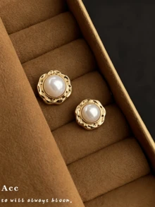 10pcs Metal Pearl Buttons, High-End Social Circle French Style, 8 Color Options, 3 Size Options, Suitable For Coats, Sweaters, Jackets And Shirts, Best Gift For Handmade Sewing - 10pcs - View 9