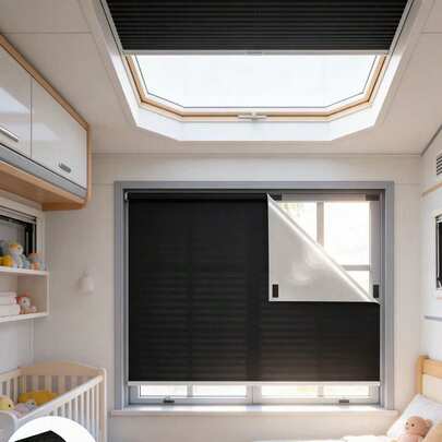 A Curtain That Can Be Customized According To Individual Size, Equipped With Hook And Loop, Is A Temporary Blackout Curtain, An Efficient Blackout Curtain, A UV-Resistant Curtain, A Window Light-Blocking Curtain, A Full Blackout Panel For Blackout Curtains, Does Not Require Hole Drilling For Installation, Suitable For Bedrooms And Window Light-Blocking, And Is Easy To Install.