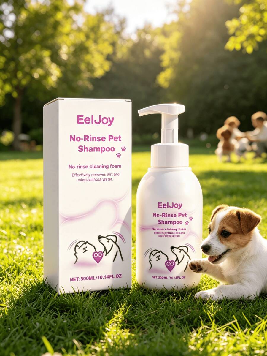 No-Rinse Pet Shampoo Foam, Convenient Pet Hair Cleaning, Gentle Cleansing And Softening Care - 300ml - View 1