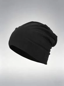 1 pièce Bonnet tricoté unicolore décontracté pour homme pour le port quotidien et les activités de plein air - multicolore - Voir 9