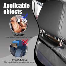 Transparent Seat Back Protector Pad, Waterproof Anti-Kick Mat, Protects Children's Feet From Kicking And Soiling The Front Seat Backrest - Multicolor - View 3