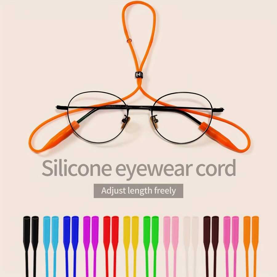 Dây đeo kính bằng silicon, thiết kế chống trượt, phù hợp cho nhiều hoạt động. Dây đeo kính unisex.