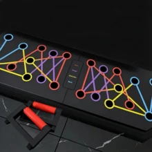 28-In-1 Multi-Function Push-Up Board, Foldable Color-Coded Push-Up Stand, Ergonomic Grip Design, Portable Home Fitness Equipment, Suitable For Chest, Shoulder, Back, Arm Strength Training, Professional Fitness System For Men And Women - Multicolor - View 7