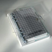 シール帳 ins韓国版 透明な手帳ケース A6内ページ リムーバブル手帳 ルーズリーフノート 高見栄え ポータブルノート - AA - チェックする 3