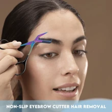 2026 Nouveaux ciseaux à sourcils avec peigne (1 paire de ciseaux + 1 peigne), unisexe, conçus spécifiquement pour la mise en forme et le toilettage des sourcils, manche antidérapant pour un trimming et un retrait des cils faciles, convient comme outil de beauté de maquillage, set de coupe de sourcils 1/2, mise en forme précise, outil de beauté sans parfum pour débutants, accessoire d'épilation unisexe, salon, beauté, essentiel de voyage, accessoire de salle de bain, set de coupe de sourcils à deux mains - Plusieurs styles - Voir 5