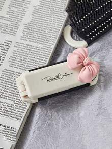 2pcs/1pc Portable Foldable Comb With Mirror, Hand-Held Air Cushion, Hand-Held Makeup Mirror, Air Cushion Comb, Integrated Massage Hair Brush, Compact And Portable, Suitable For Vacation, Travel, Gym, Wallet, Swimming And Other Occasions - Multicolor - View 3