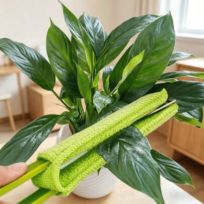 4 Pcs - Reusable Cleaning Set | Includes Cleaning Stick And Three Replaceable Brush Heads, Durable, Handheld Cleaning Brush, Suitable For Cleaning Blinds, Air Conditioner Blades, Leaves - Multi-Functional Cleaning Set