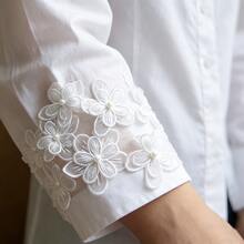 10pcs 3D Pearl Lace Flower Embroidered Patches, Double-Layer Tulle Flower Decor Accessories For Wedding Dress DIY - Cloth Patch - View 6