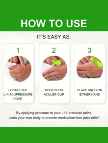 1 kẹp bấm huyệt giảm đau nửa đầu và căng thẳng - Massage huyệt đạo ngón cái giúp giảm đau đầu và căng thẳng. - Nhiều màu - Xem 6