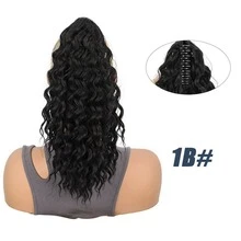 12 Inches Synthetic Curly Claw Clip In Ponytail Fashion Daily Use Heat-Resistant Elegant Halloween Holiday Promotion - Multicolor - View 8