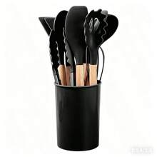 12件套硅胶厨房用具套装，不粘，易清洗，非常适合烹饪和烘焙，是返校和宿舍必备佳品。 - 彩色 - 查看 15