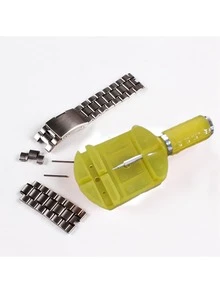 1/14pcs Blue/Yellow Watch Band Removal Repair Tool Kit - Watch Strap Adjustment Tools, Includes Removal Tools, Band Tool Set, Watch Strap Adjustment, Replacement And Resizing Repair Kit, Watch Hammer, Spring Bar, Perfect Gift For Watch Enthusiasts - Multicolor - View 5
