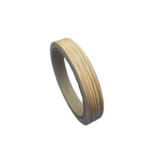 1 Rollo de 10m/393.7in Cenefa decorativa autoadhesiva, con patrón de grano de madera, para muebles, gabinetes, sellado de bordes de armarios - A - Ver 15