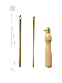 Beginner-Friendly Wooden Handle Punch Needle Set With Threader, Non-Slip Smooth Wood Handle For Easy Grip, Suitable For Punch Needle Felting, Knitted Embroidery, DIY Craft, Home Textile Decoration, Gift Making Tools - Wooden Handle Stinger - View 9