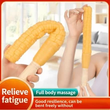 Gậy massage cán gỗ hình bắp ngô - Giảm đau cổ và lưng, thư giãn toàn thân, lối sống lành mạnh, gậy massage cán gỗ có lớp cao su, dụng cụ massage cầm tay di động, thích hợp cho gia đình, phòng tập thể dục, văn phòng, ngoài trời, thư giãn cơ thể và tâm trí, quà tặng. - Chuỗi động tác xoa bóp và vỗ nhẹ - Xem 2